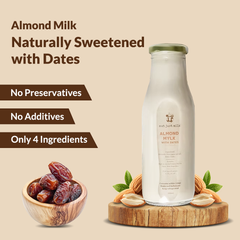 Almond Milk Naturally Sweetened with Dates