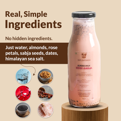 Almond Milk Rose Sabja