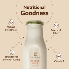 Almond Milk Naturally Sweetened with Dates