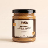 Nut Just Crunch Organic Almond Butter, unsweetened, 250 g glass jar