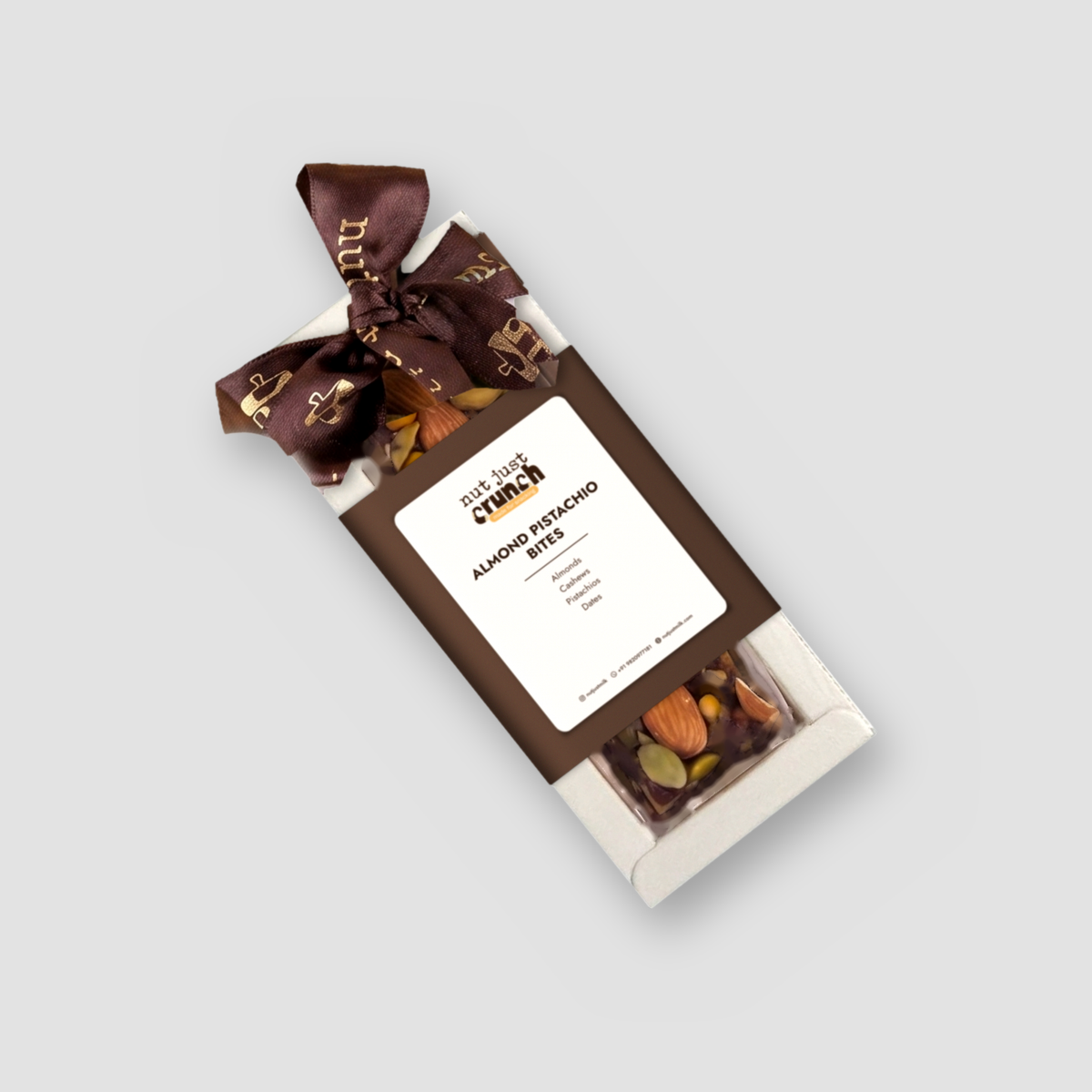 Almond Pistachio Bites — ribbon-tied box of 3