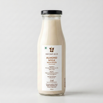 Almond Milk Naturally Sweetened with Dates