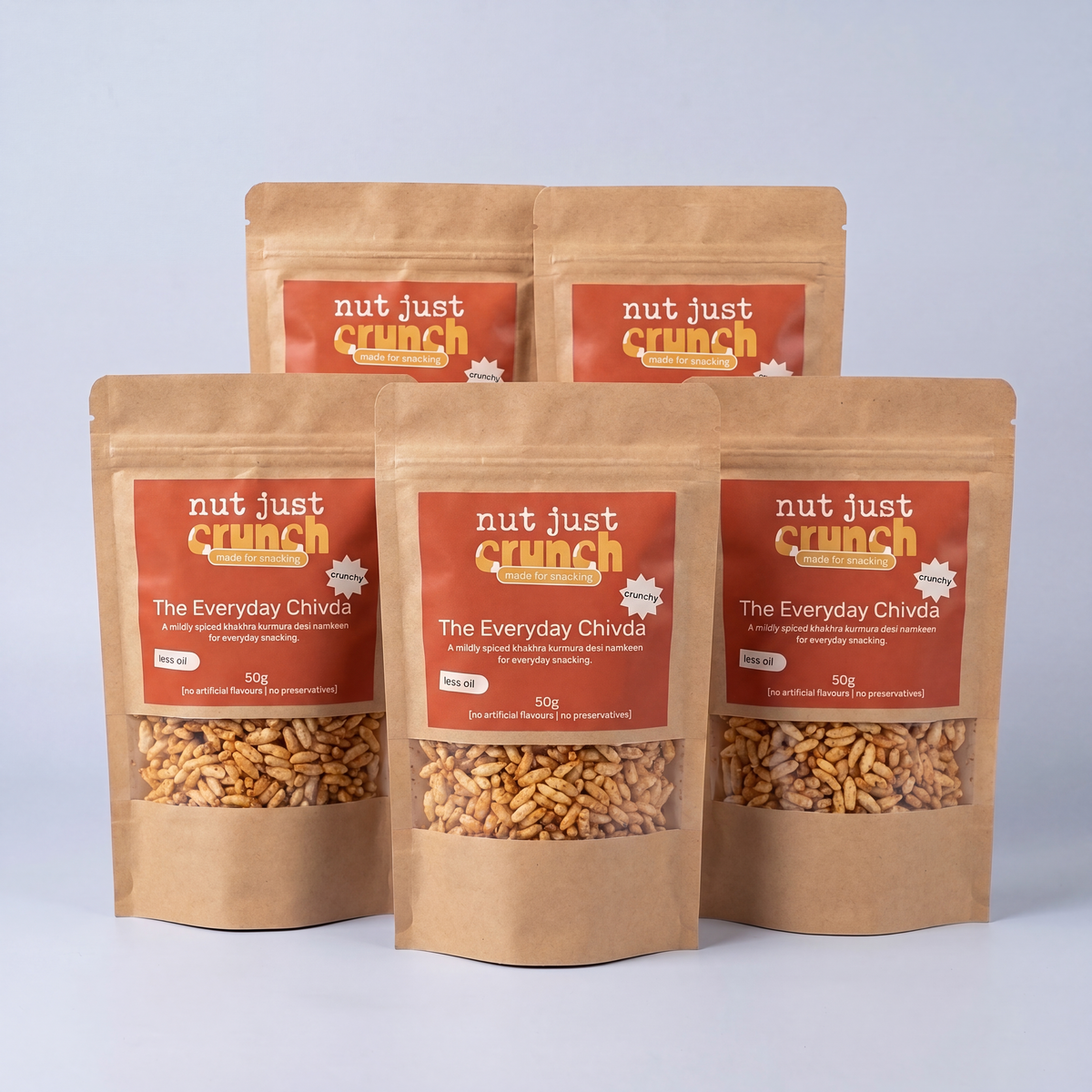 Grab & Go Everyday Chivda — pack of five 50 g pouches